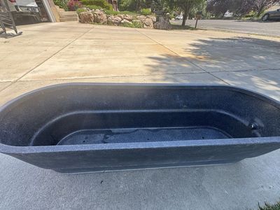 Large Black composite planter- 6 Feet Long Planter