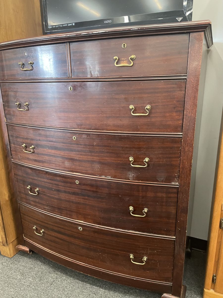 Antique Oversized Bowfront Dresser
