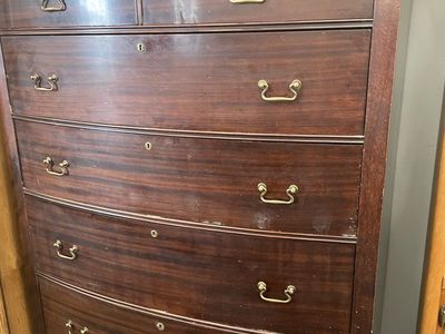 Antique Oversized Bowfront Dresser