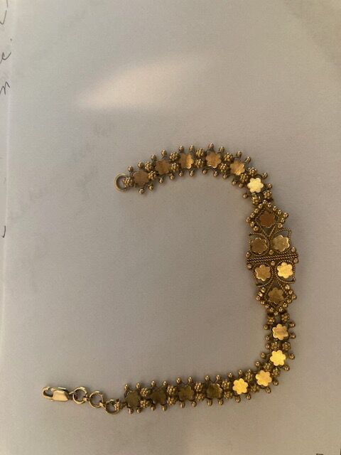 22K Yellow Gold Bracelet from India