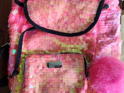 Justice Pink Sequin Mini Backpack