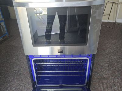 LG Studio double oven with premium blue colour
