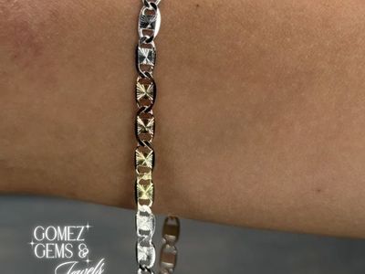 Tri-colored Sterling Silver Bracelet