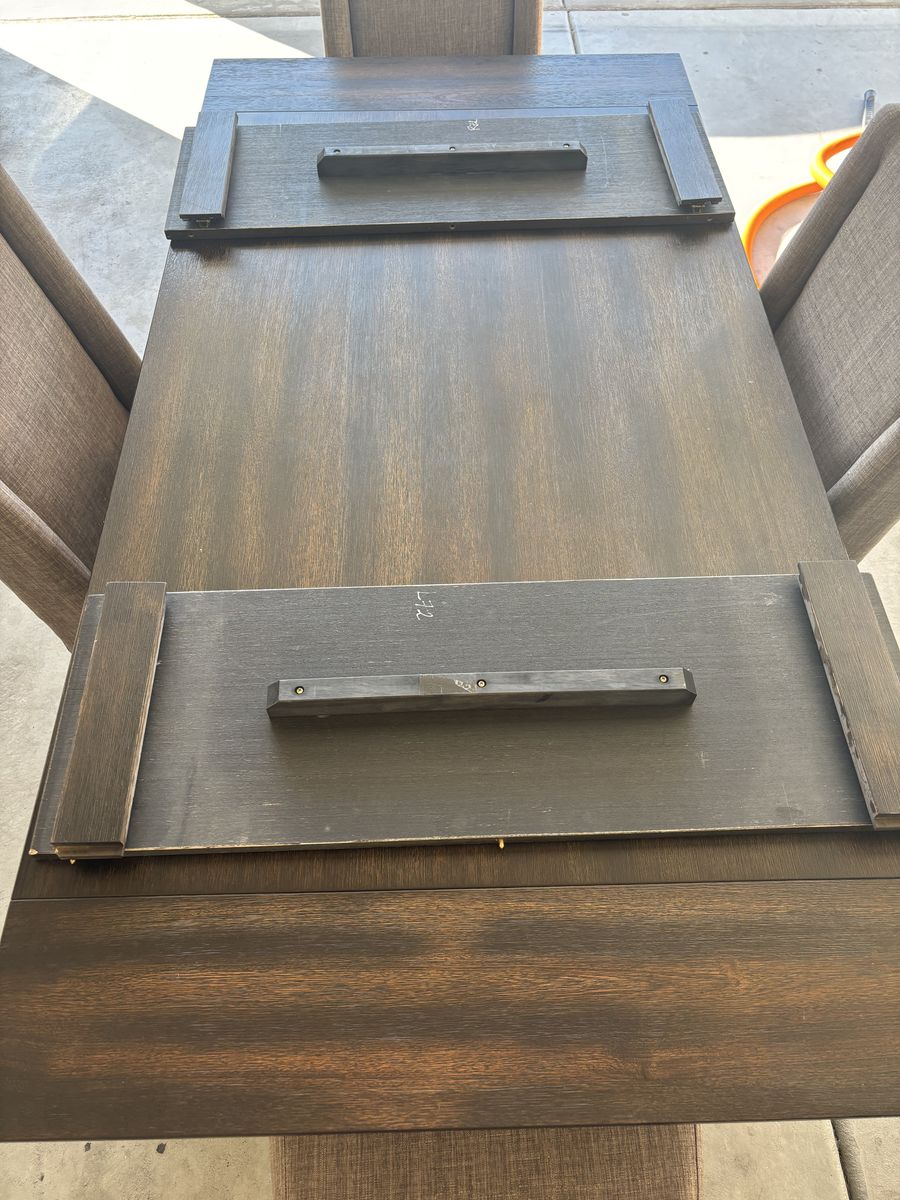 Solid Wood Dining Table With Matching Chairs