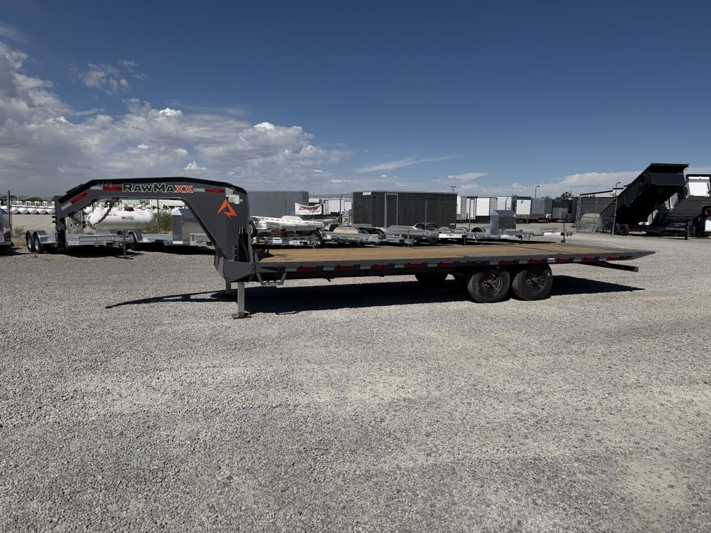 2026 RawMaxx 8.5x26 DTX Deckover Tilt Gooseneck Equipment Trailer