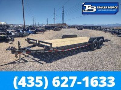 7x20 Iron Bull ETB Flatbed Car Hauler Trailer - 10K GVWR