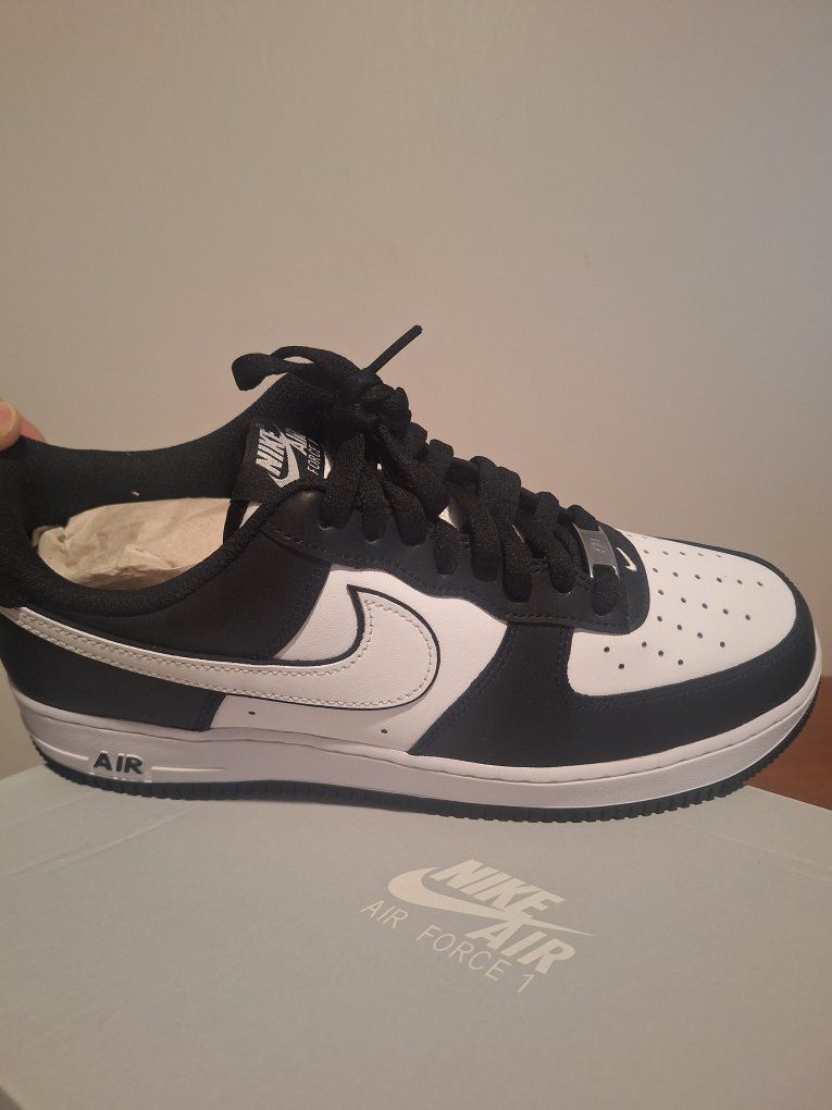 Nike Air Force 1 Low Panda Black White and Black - Size 10.5