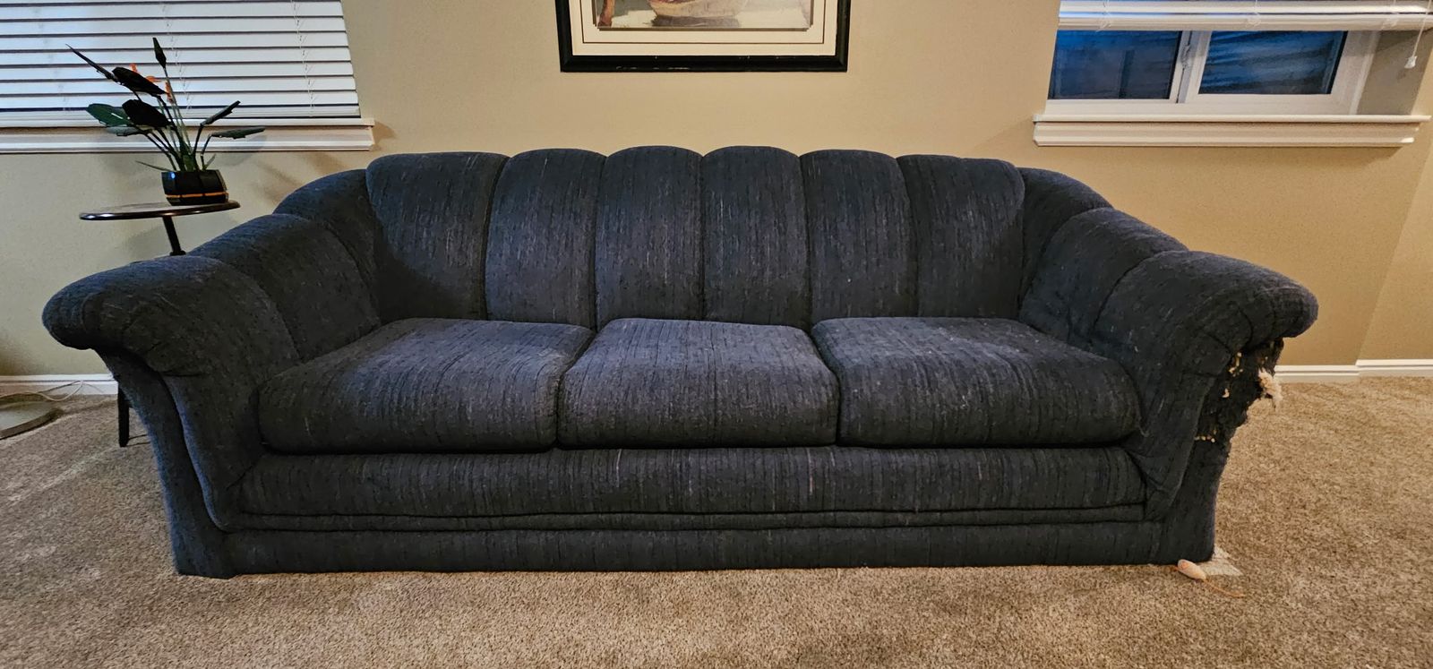 FREE Blue Fabric Sofa & Loveseat Set