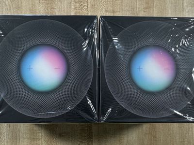 2 Apple HomePod mini Space Gray Stereo Pair Two Speakers