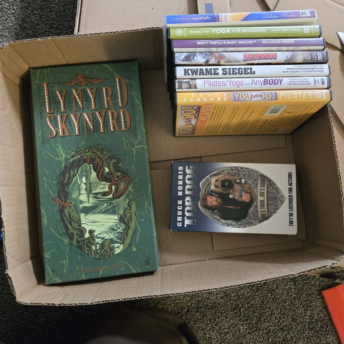 CD's,DVD's, and 1 VHS