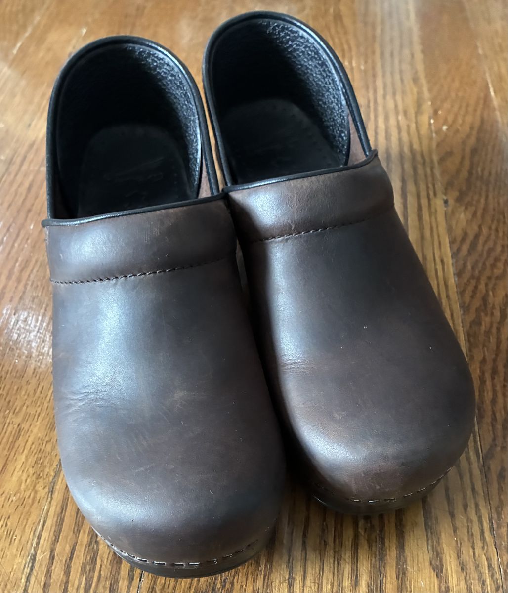 Dansko Brown Suede Clogs