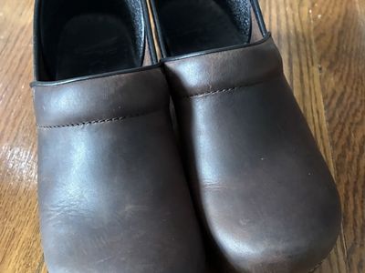 Dansko Brown Suede Clogs