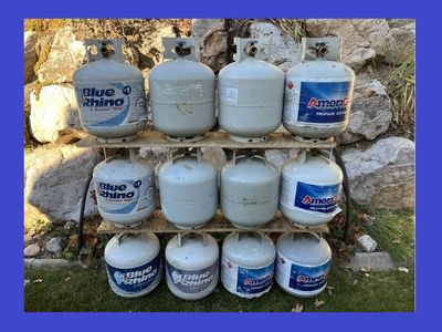 EMPTY - 5 gallon / 20 lb. Propane LP Gas LPG Cylinders/Tanks/Bottles for EXCHANGE