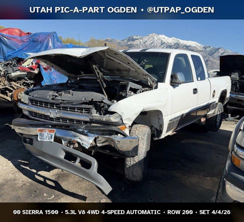 2000 GMC Sierra 1500 GMT800 Parts - UTPAP Ogden