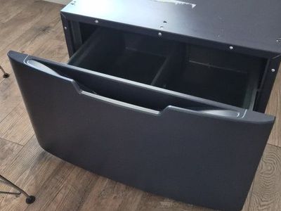 GE Washer Dryer Laundry Pedestal Storage Drawer with Adjustable Divider