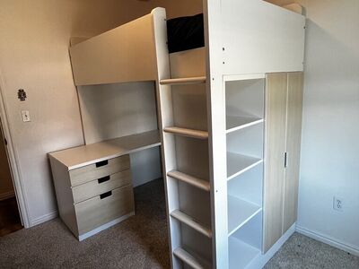 IKEA SMASTAD Twin Loft Bed With Desk