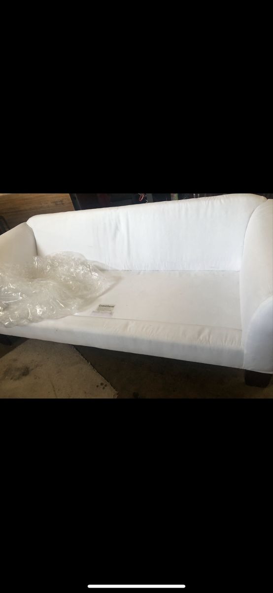 FREE Crate & Barrel White Fabric Sofa Couch