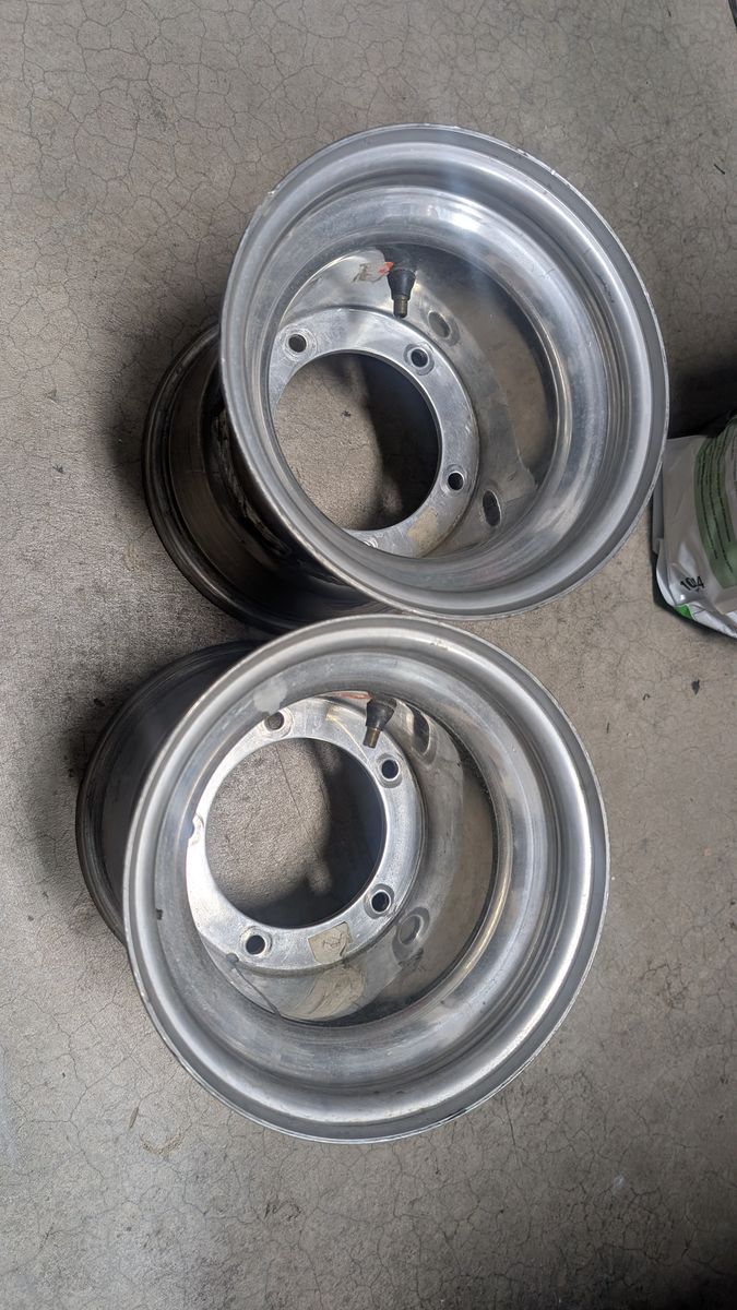 Suzuki LT500R LT250R Rear Aluminum Wheels Rims Set Used