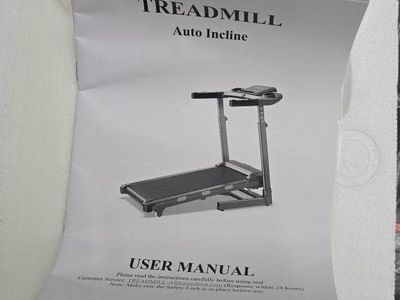 Unbranded Auto Incline Treadmill - New in Box with User Manual