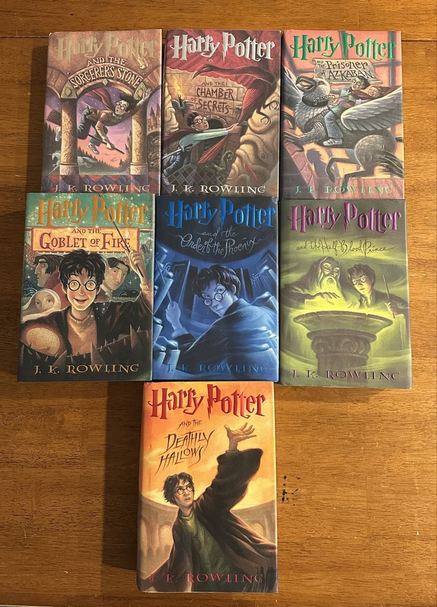 Harry Potter Complete Series Books 1-7 J.K. Rowling Hardcover Set (Sorcerer's Stone)