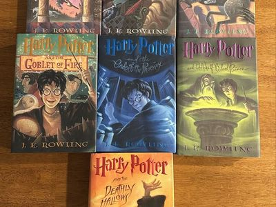 Harry Potter Complete Series Books 1-7 J.K. Rowling Hardcover Set (Sorcerer's Stone)