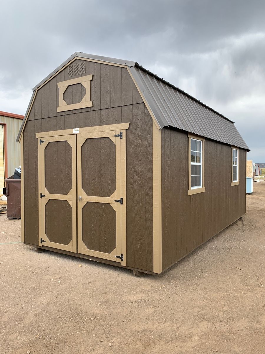 10x20 End Lofted Barn Shed!  SPRING STORAGE HERO AVAILABLE NOW!