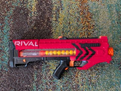 Nerf Rival Blaster Red Toy Gun with Ammo - Excellent Condition