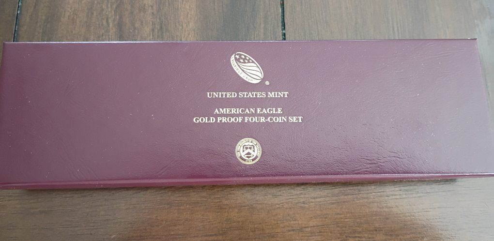 United States Mint 2021 American Eagle Gold Proof Four-Coin Set with Box