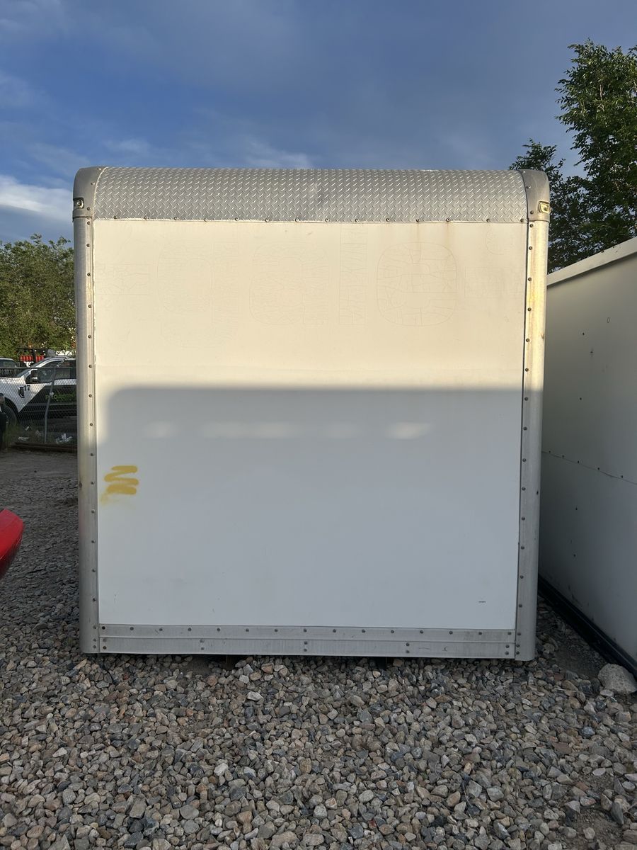 Cargo Box Truck Body -  Aluminum/Wood Floor Storage Container - Used