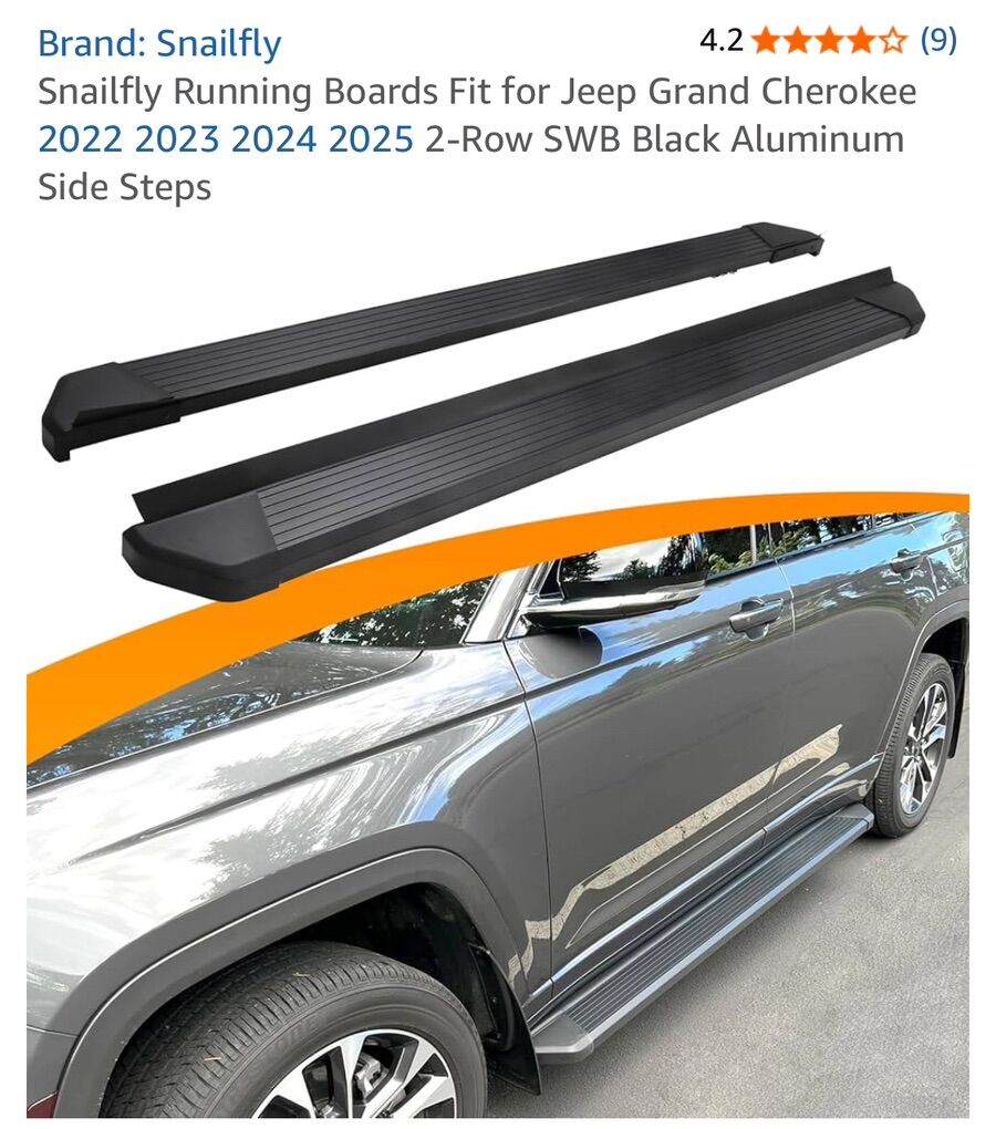 Running Boards For Jeep Grand Cherokee 2022- 2025