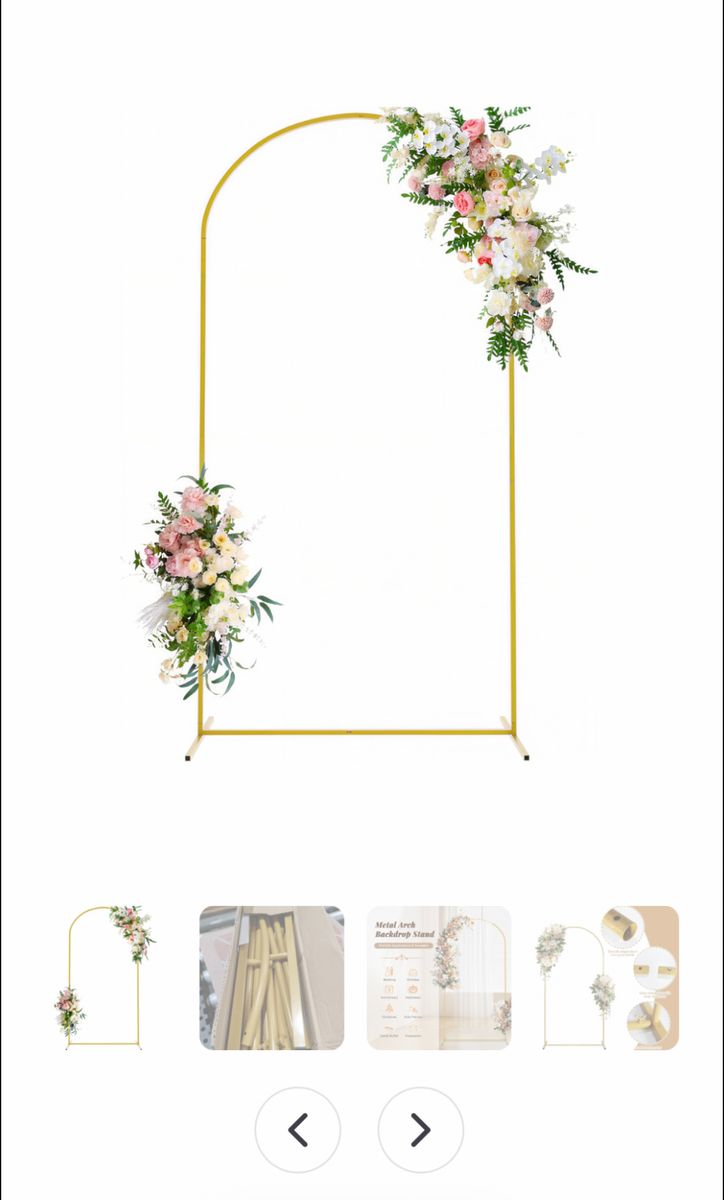 Aoipend gold metal arch