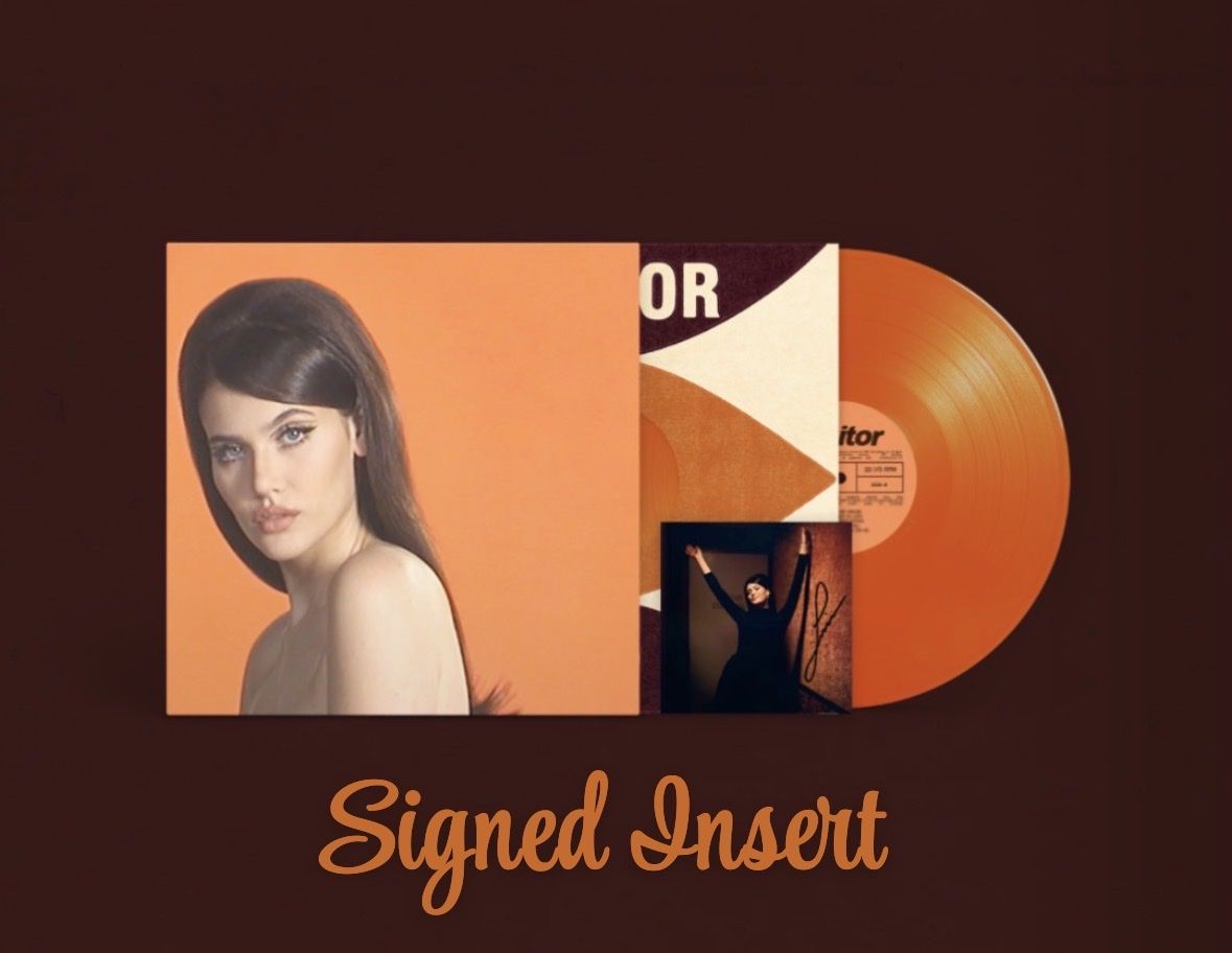 Sienna Spiro-SIGNED Visitor-Alternate Cover Translucent Orange Vinyl LP-Limited Edition-Autographed-SEALED