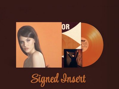 Sienna Spiro-SIGNED Visitor-Alternate Cover Translucent Orange Vinyl LP-Limited Edition-Autographed-SEALED