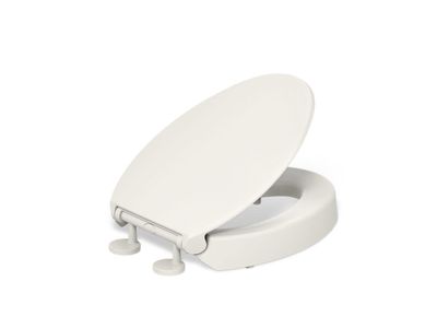 Toilet Seat, 3" Height, Elevated Soft Close Elongated