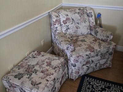 chair and ottoman
