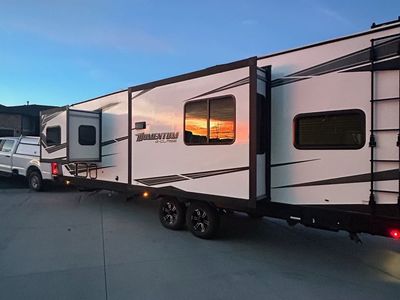 2021 Grand Design Momentum 28G -Class Toy Hauler Travel Trailer - Used Good