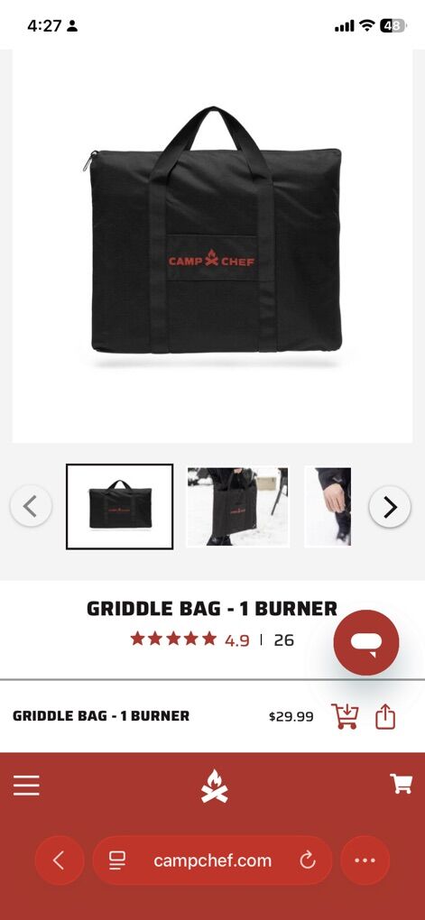 Camp Chef Griddle Carry Bag