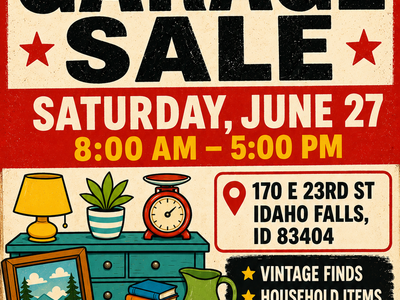 Garage Sale - Saturday, June 27