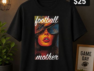Beast Empire Football Mother Graphic T-Shirt - Size Large, Black, New