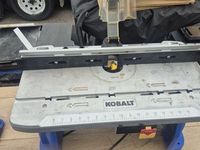Kobalt Router Table with Router - KORT 1111 - Woodworking Tool - UsedGood Condition