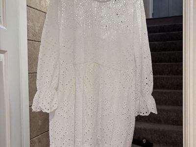 Darling White Eyelet Banana Republic Dress XXL