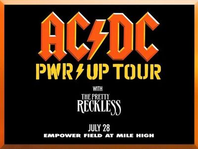 AC/DC Lower bowl center tickets Denver 07/28/26