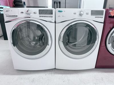 White Ultra Capacity, Steam Whirlpool Washer&Dryer