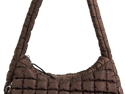 Puffer quilted shoulder bag purse