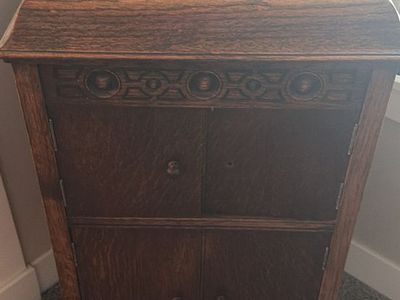 Beautiful Working 1927 Alba Oak Bijou Grand Gramophone