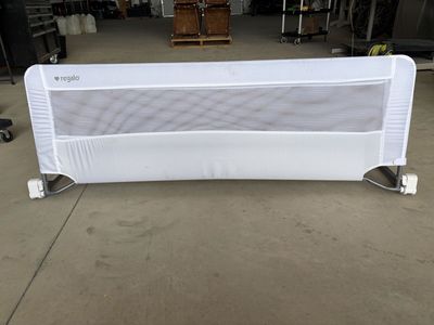 Regalo HideAway Extra Long Bed Rail - White Mesh - Safety Bed Guard for Toddlers