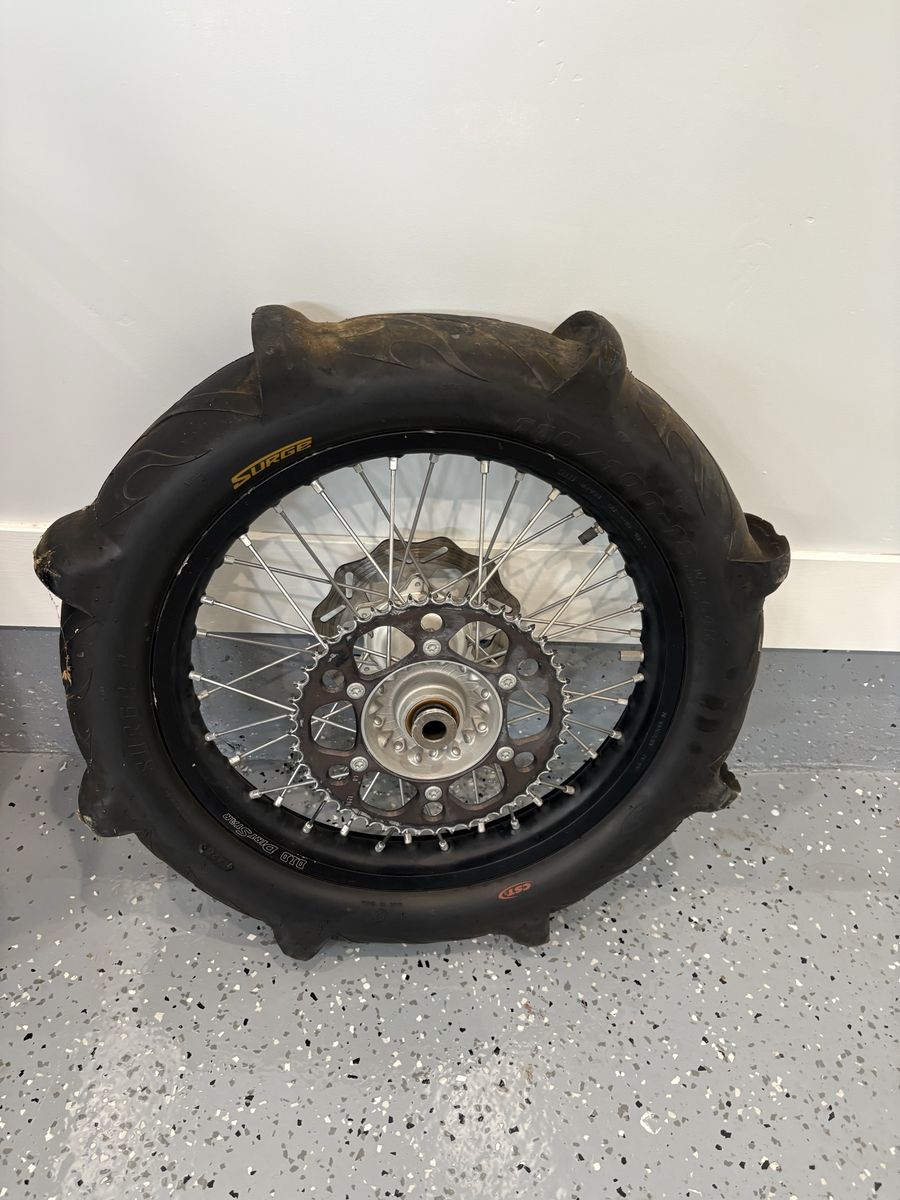 18 inch rear wheel and paddle tire 
