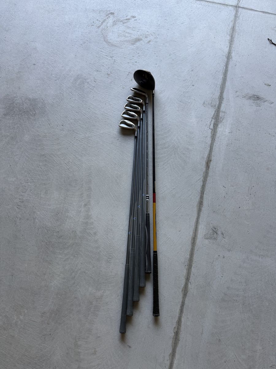Golf Clubs- Taylormade RAC with L-Flex shafts plus R-flex driver