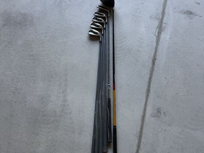 Golf Clubs- Taylormade RAC with L-Flex shafts plus R-flex driver