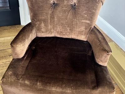 Vintage Reproduction Velvet Chair